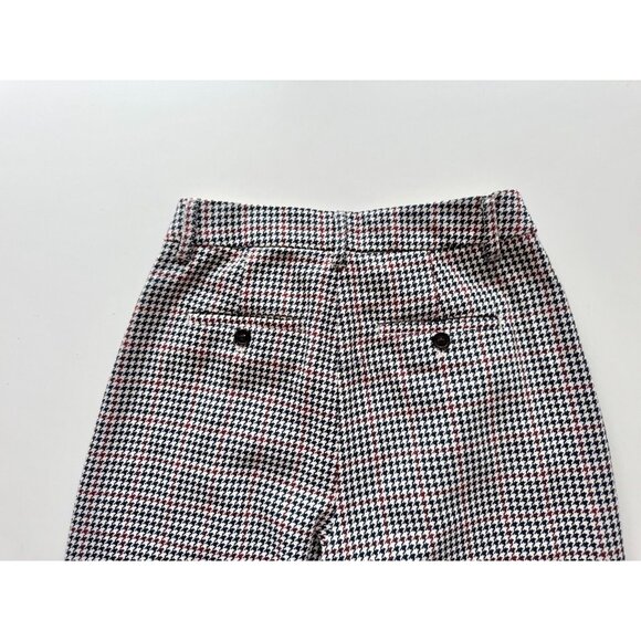 ROOTS Rossland Check Pleat High Waisted Cropped Trousers Pants, Size 4 - Picture 10 of 15